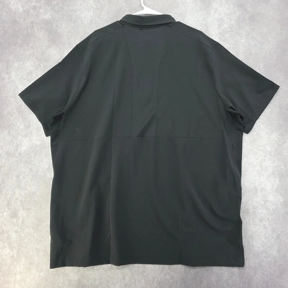 Adidas Golf Polo Shirt Black White Mens 3XL Performance Stretch STM HG7441 NWT